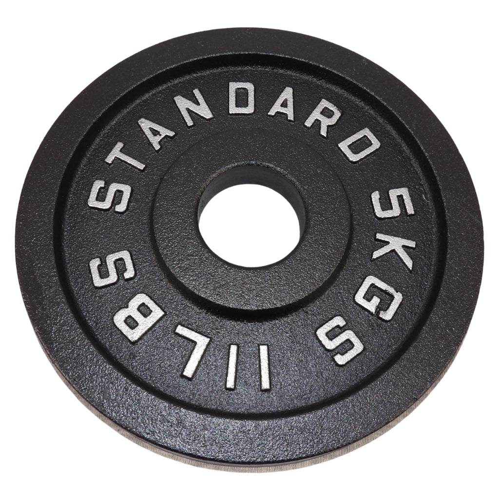 Hantelscheibe 5 Kg. Schwarzes Metall 1 Stück. Ø50 mm - NORDIC POWER