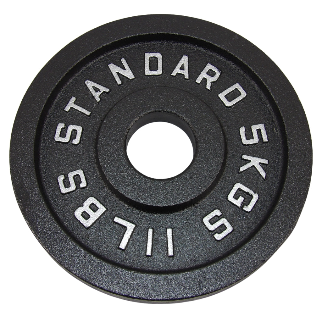 Hantelscheibe 5 Kg. Schwarzes Metall 1 Stück. Ø50 mm - NORDIC POWER