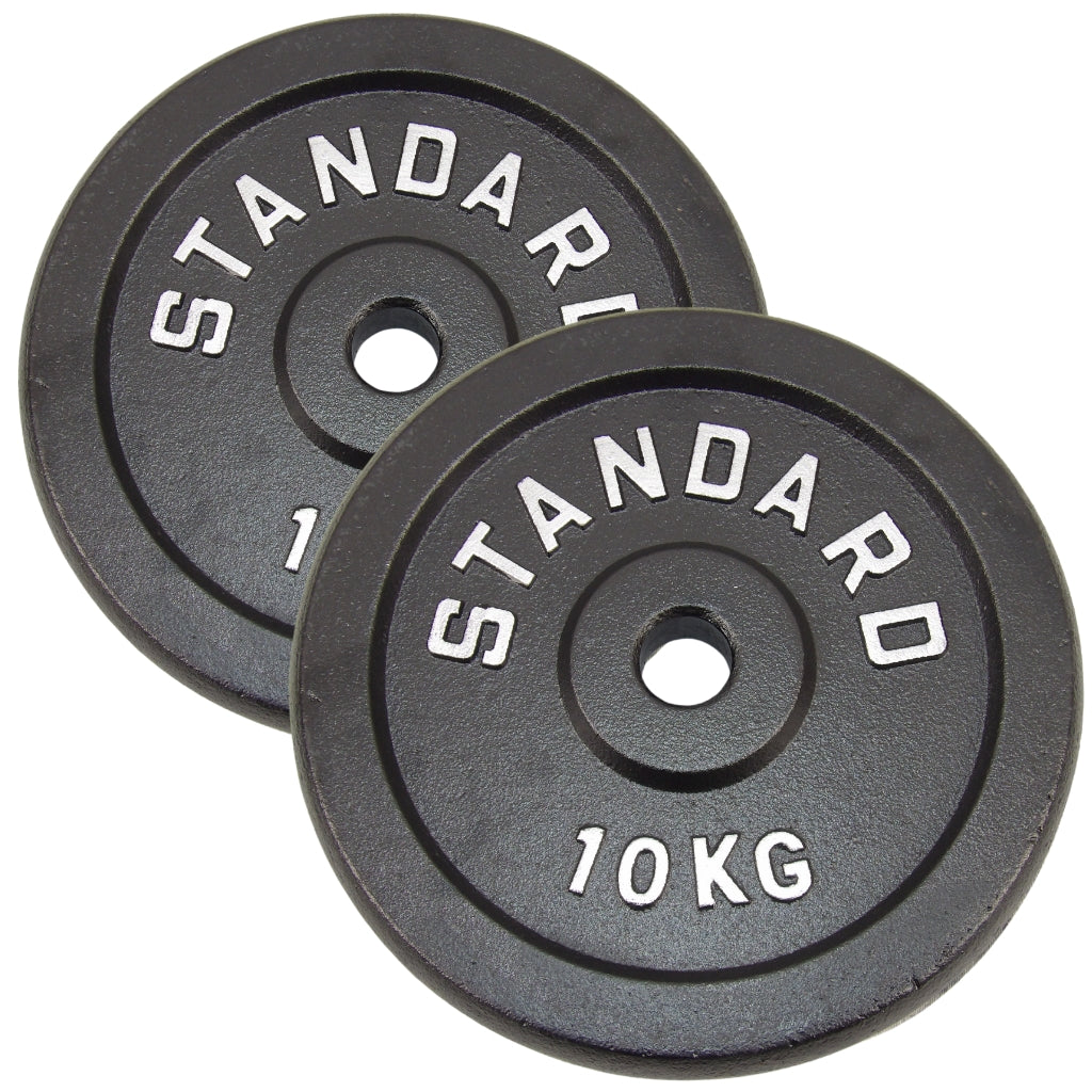 Hantelscheibe 10 kg, Black Metal, Ø30 mm - NORDIC POWER