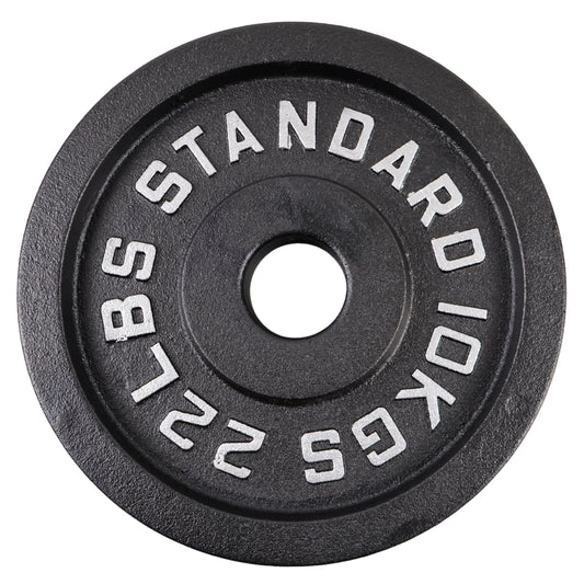 Hantelscheibe 10 Kg. Schwarzes Metall 1 Stück. Ø50 mm - NORDIC POWER