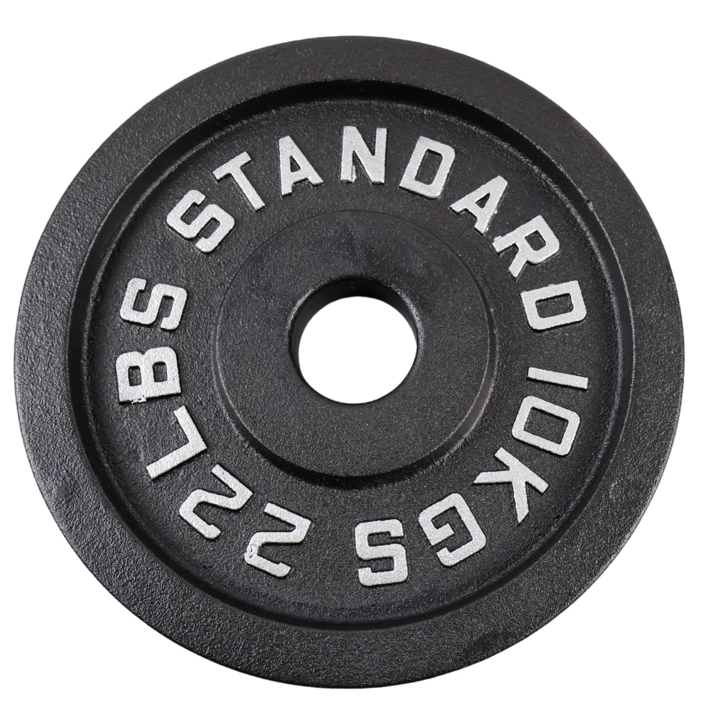 Hantelscheibe 10 Kg. Schwarzes Metall 1 Stück. Ø50 mm - NORDIC POWER