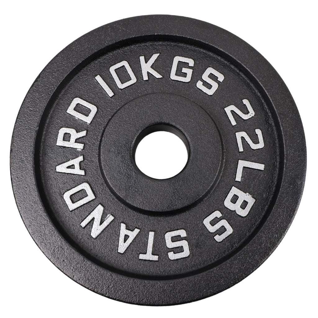 Hantelscheibe 10 Kg. Schwarzes Metall 1 Stück. Ø50 mm - NORDIC POWER