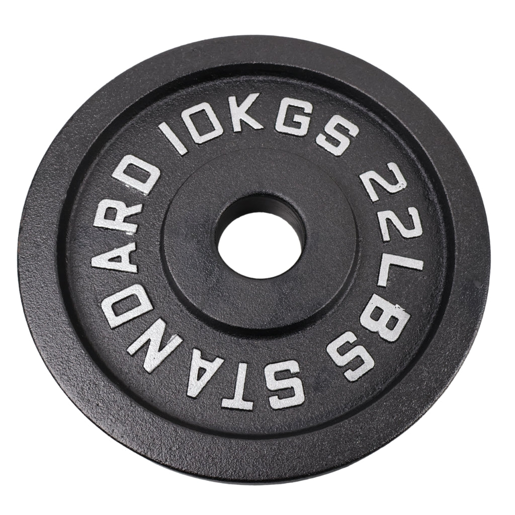 Hantelscheibe 10 Kg. Schwarzes Metall 1 Stück. Ø50 mm - NORDIC POWER