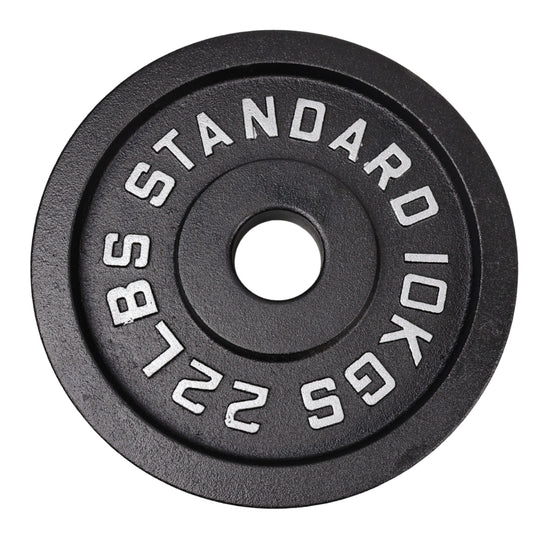 Hantelscheibe 10 Kg. Schwarzes Metall 1 Stück. Ø50 mm - NORDIC POWER