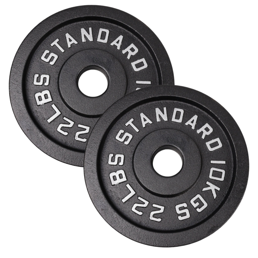 Hantelscheibe 10 Kg. Schwarzes Metall 1 Stück. Ø50 mm - NORDIC POWER