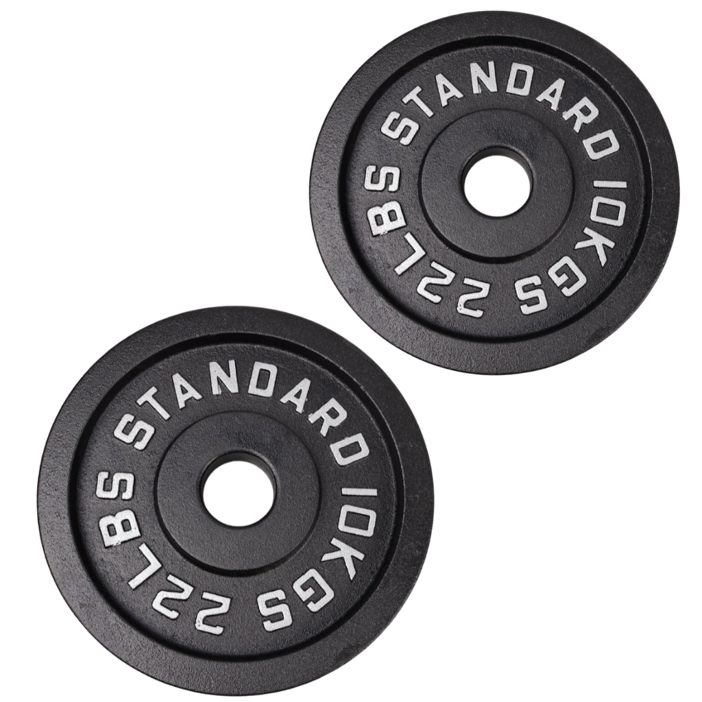 Hantelscheibe 10 Kg. Schwarzes Metall 1 Stück. Ø50 mm - NORDIC POWER