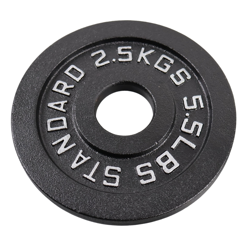 Hantelscheibe 2,5 Kg. Schwarz Metall 1 Stück - Ø50 mm - NORDIC POWER