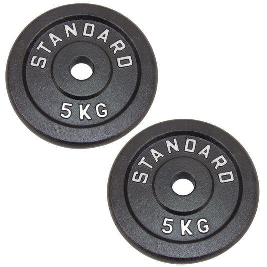 Hantelscheibe 5 kg, Black Metal, Ø30 mm - NORDIC POWER