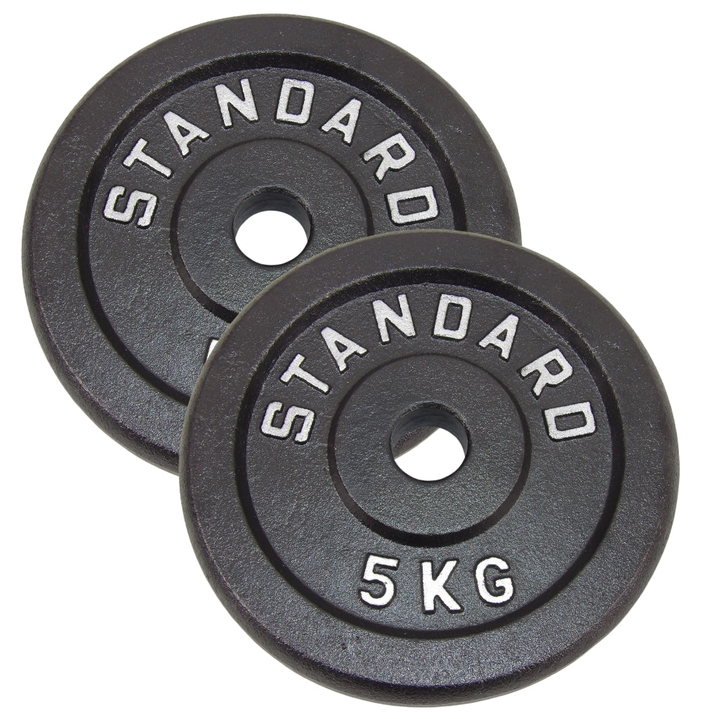 Hantelscheibe 5 kg, Black Metal, Ø30 mm - NORDIC POWER