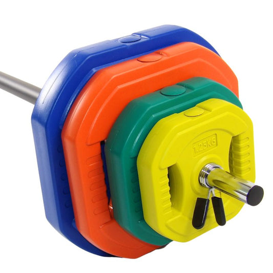 Bodypump Set 35 kg. Mit blauen 7,5 kg. Scheiben - NORDIC POWER - Ø25 mm.