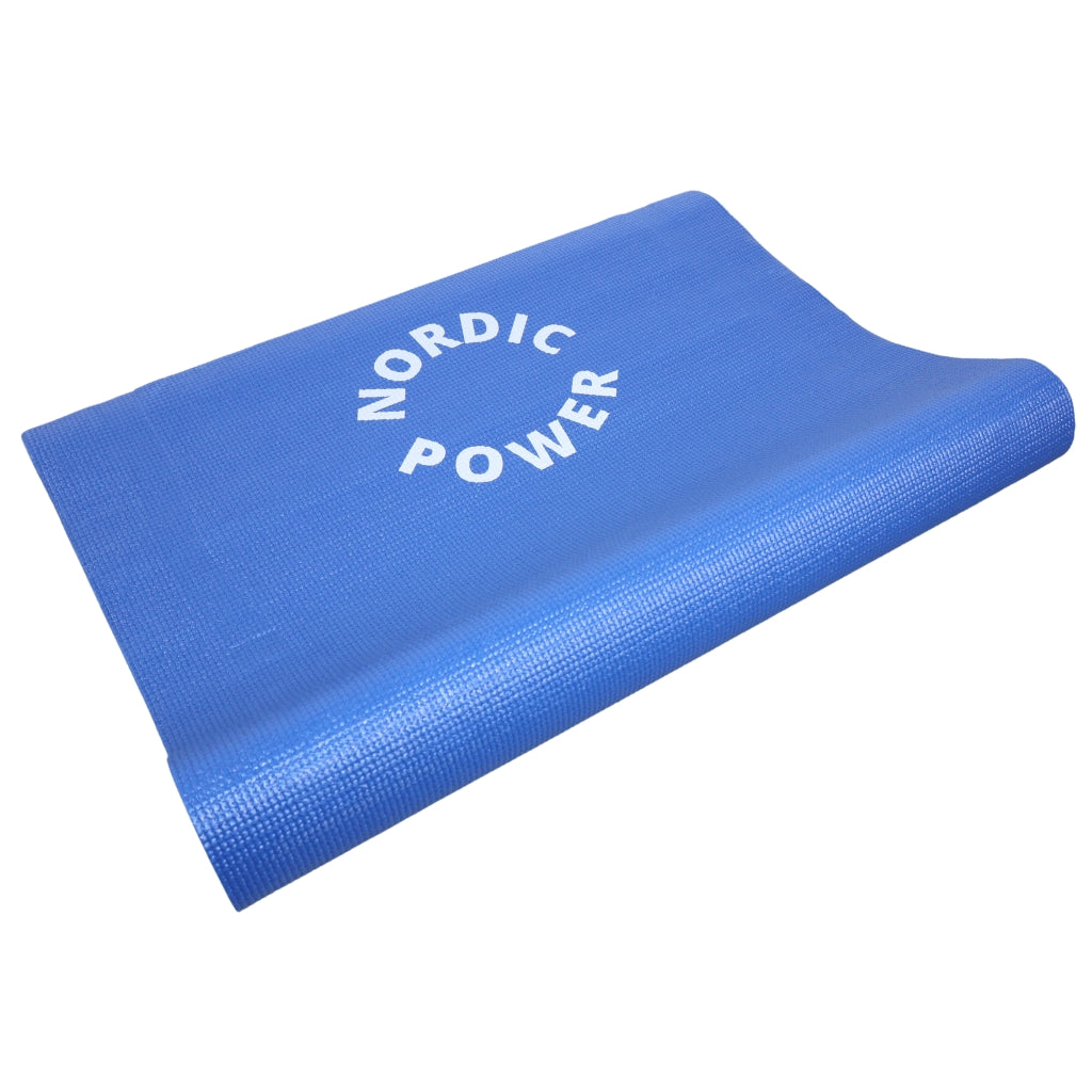 12 Stk. Yogamatten, Blau 6 mm. NORDIC POWER