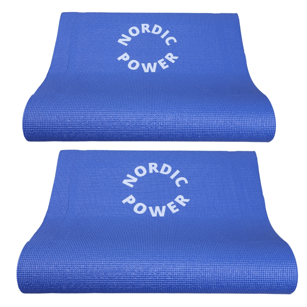 2 Stk. Yogamatte Blau 6 mm - NORDIC POWER