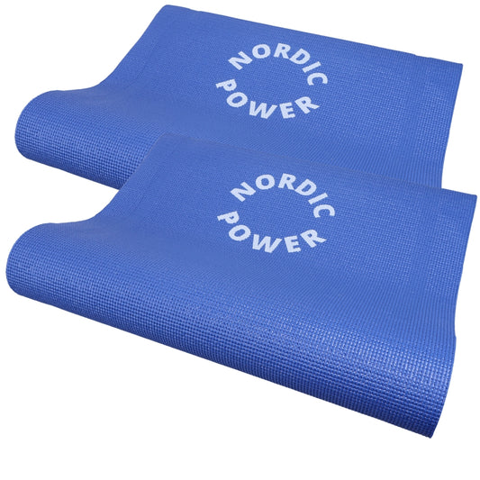 2 Stk. Yogamatte Blau 6 mm - NORDIC POWER