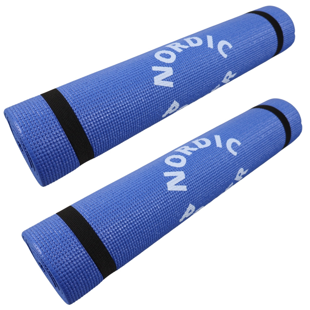 2 Stk. Yogamatte Blau 6 mm - NORDIC POWER