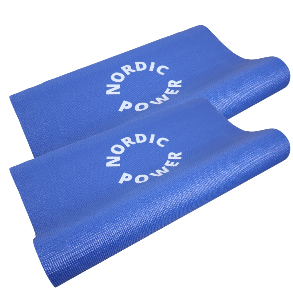 12 Stk. Yogamatten, Blau 6 mm. NORDIC POWER