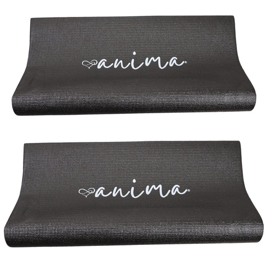 2 Stk. Yogamatte Schwarz 3 mm - ANIMA