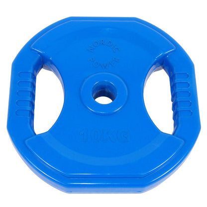 2 Stk. Bodypump Hantelscheiben 10 kg. Blau, PRO, Ø30 mm - NORDIC POWER