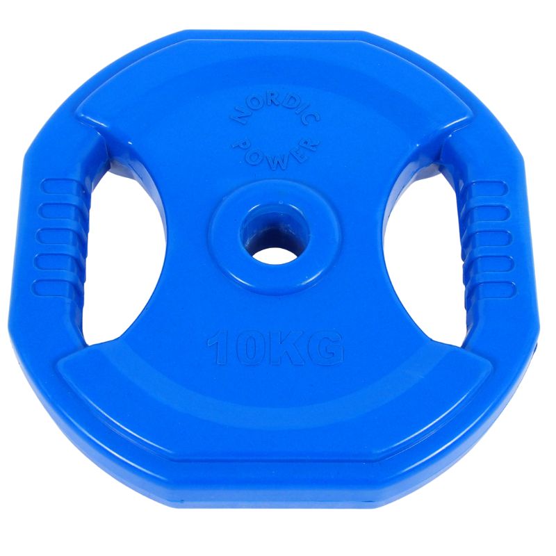 2 Stk. Bodypump Hantelscheiben 10 kg. Blau, PRO, Ø30 mm - NORDIC POWER