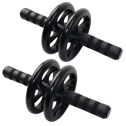 2 Stk. Mavehjul PRO - Ab Wheel med skridsikre greb - NORDIC POWER - Super Deal