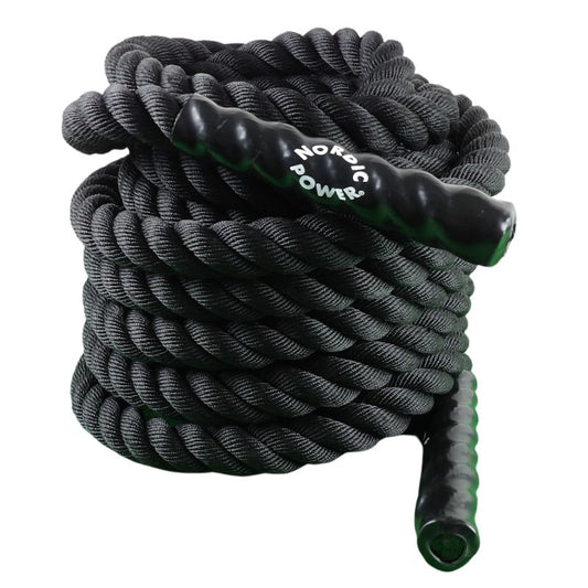 Tilbud Battlerope 9 Meter, NORDIC POWER, Perfekt Til Core Træningsøvelser - Maxis.dk