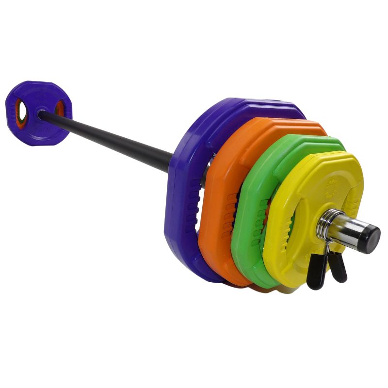 2 Stk. Bodypump Hantelscheiben 7,5 Kg. Lila PRO, Ø30 mm - NORDIC POWER