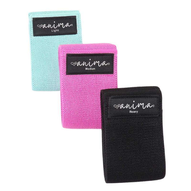 BOOTY BAND 3ER PACK, SCHWARZ, TÜRKIS, PINK - ANIMA