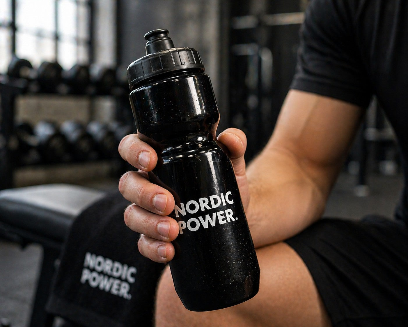 Drikkedunk Sort, 700 ml - NORDIC POWER