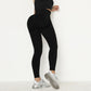 Schwarze Strumpfhose mit hoher Taille und Scrunch-Po-Linie, Größe M - ANIMA