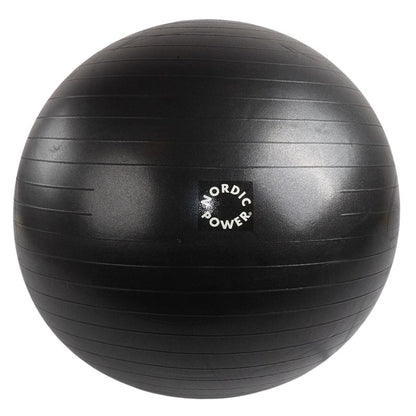 Gymnastikball 55 cm, Schwarz - NORDIC POWER - Angebot 