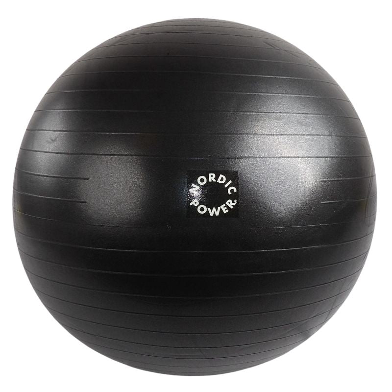 Gymnastikball 55 cm, Schwarz - NORDIC POWER - Angebot 