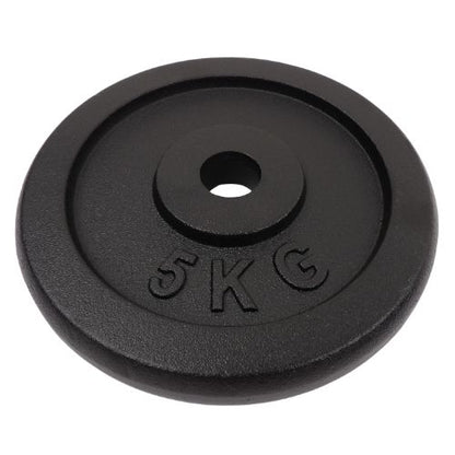 Gewichtsscheibe 5 kg, Schwarzes Metall, Ø 30 mm - NORDIC POWER - DEMO