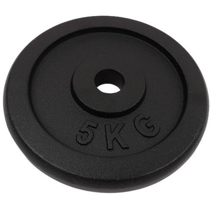 Gewichtsscheibe 5 kg, Schwarzes Metall, Ø 30 mm - NORDIC POWER - DEMO