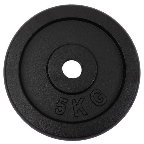 Gewichtsscheibe 5 kg, Schwarzes Metall, Ø 30 mm - NORDIC POWER - DEMO
