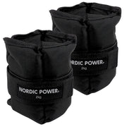 Fußgelenkgewichte 2 kg. Set, Black Oxford, 2-teilig - NORDIC POWER 