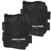 Fußgelenkgewichte 3 kg. Set, Black Oxford, 2 Stück - NORDIC POWER