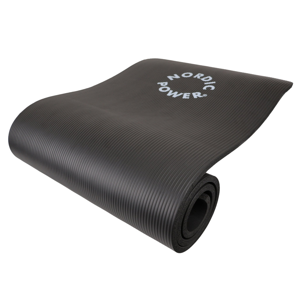Trainingsmatte Schwarz 1,5 cm Dick - NORDIC POWER - ANGEBOT