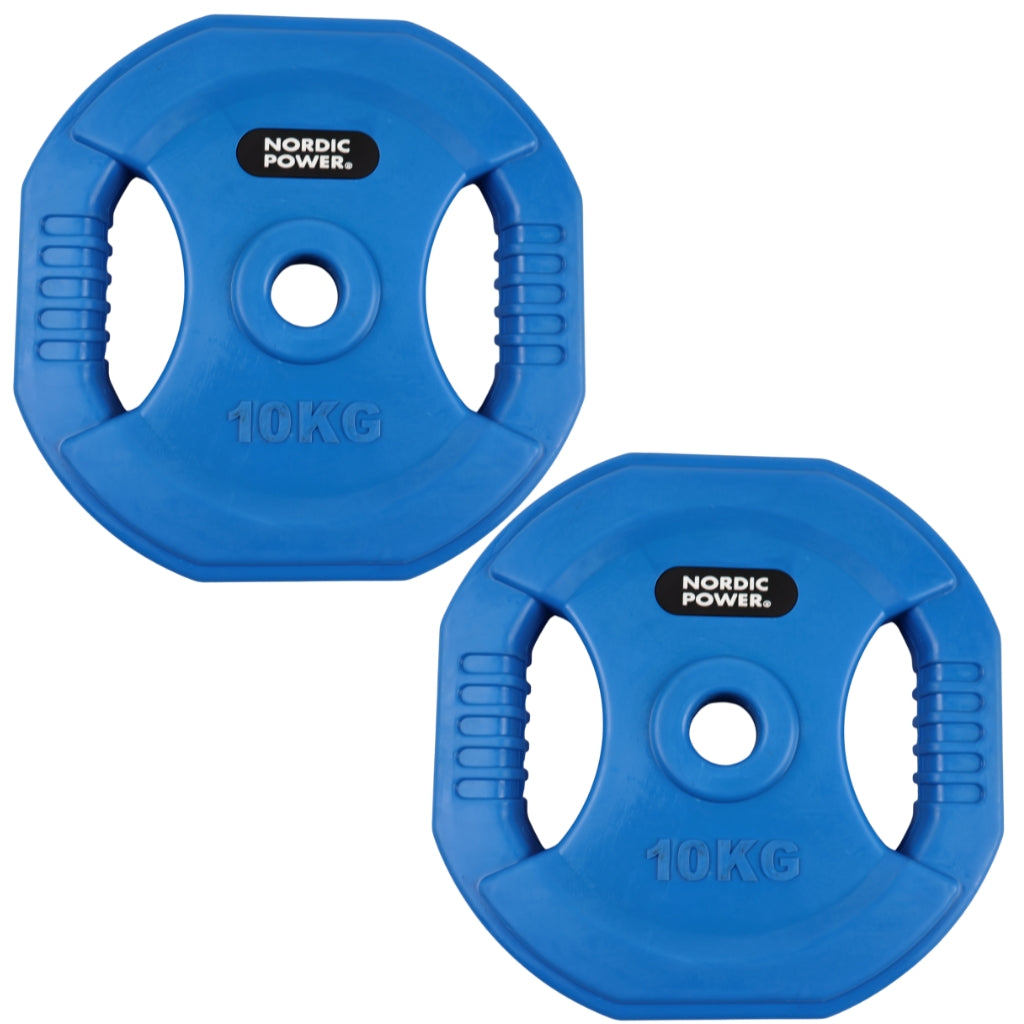 Bodypump Hantelscheibe 10 kg. Blau, PRO - NORDIC POWER - 1 Stück - Ø30 mm.