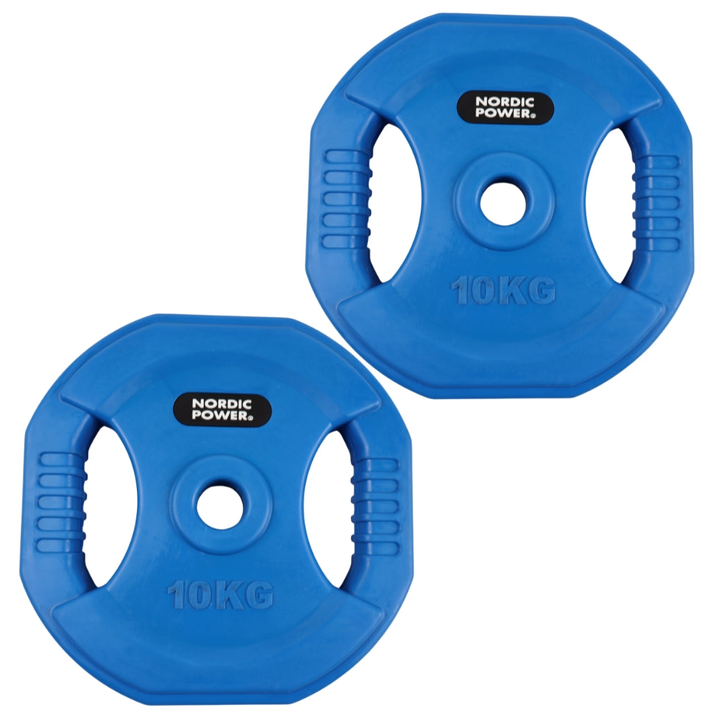 Bodypump Hantelscheibe 10 kg. Blau, PRO - NORDIC POWER - 1 Stück - Ø30 mm.