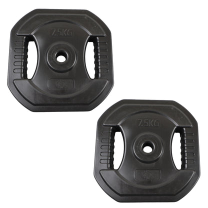 2 Stk. Bodypump Hantelscheiben 7,5 Kg. SCHWARZ, Ø25 mm - NORDIC POWER