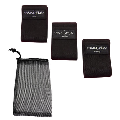 BOOTY BANDS 3er-Pack Schwarz - ANIMA