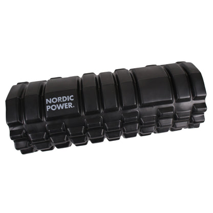SCHAUMSTOFFROLLE SCHWARZ 33x14 CM, ABS - NORDIC POWER