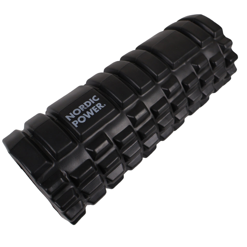 SCHAUMSTOFFROLLE SCHWARZ 33x14 CM, ABS - NORDIC POWER