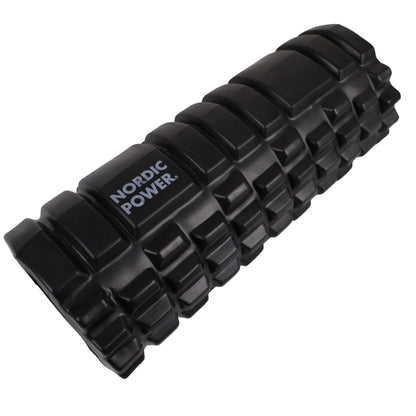 SCHAUMSTOFFROLLE SCHWARZ 33x14 CM, ABS - NORDIC POWER