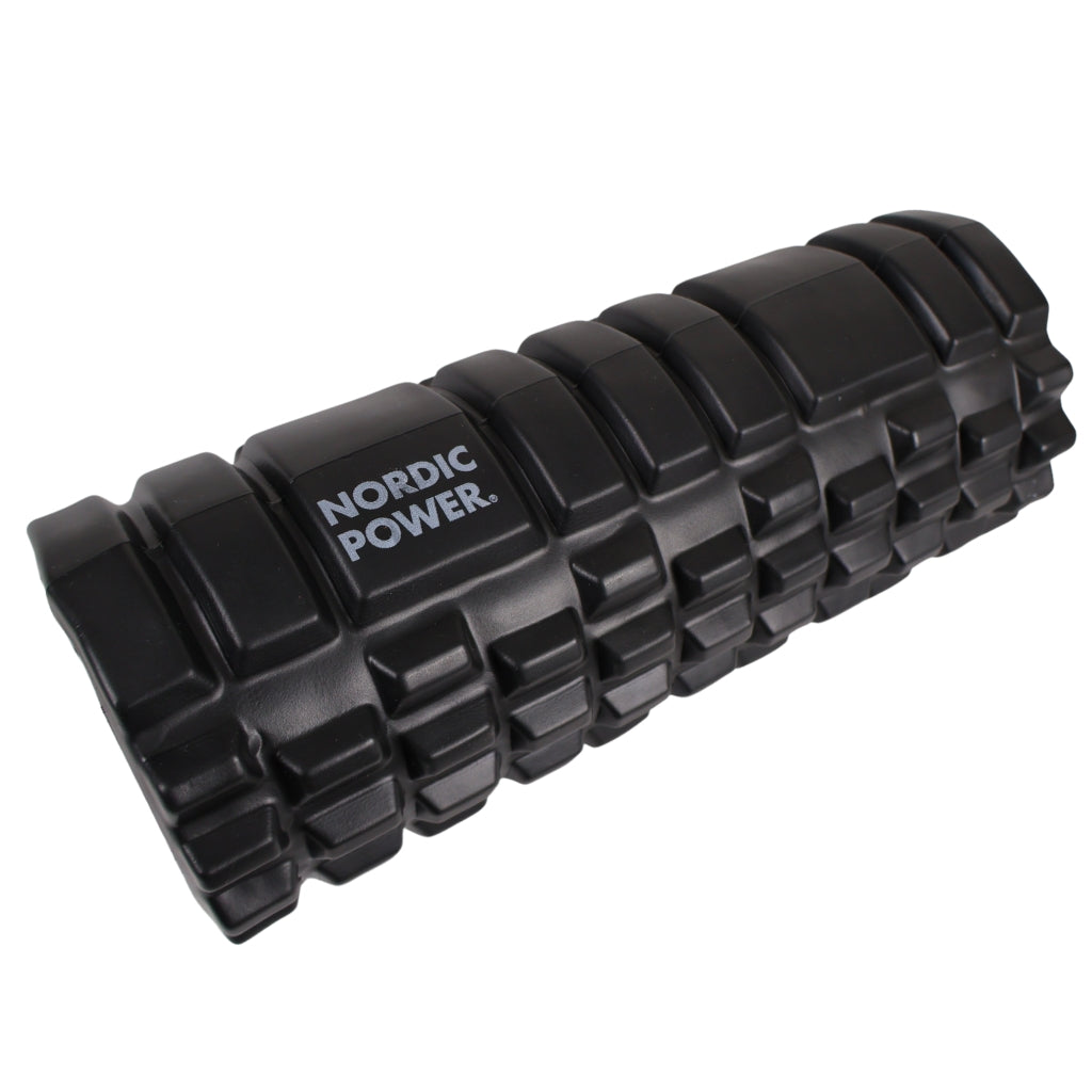 SCHAUMSTOFFROLLE SCHWARZ 33x14 CM, ABS - NORDIC POWER