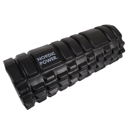 SCHAUMSTOFFROLLE SCHWARZ 33x14 CM, ABS - NORDIC POWER