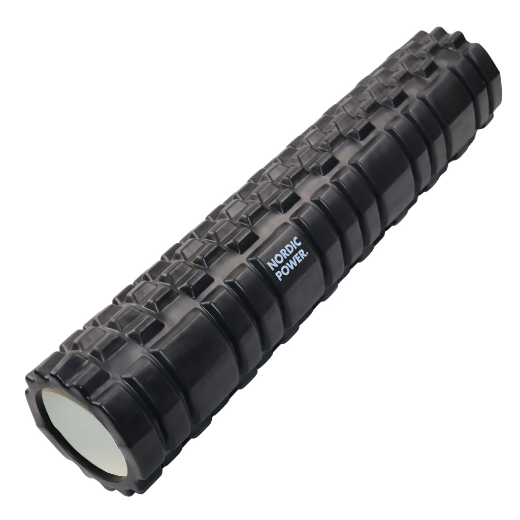 SCHAUMSTOFFROLLE SCHWARZ 60x14 CM, ABS - NORDIC POWER