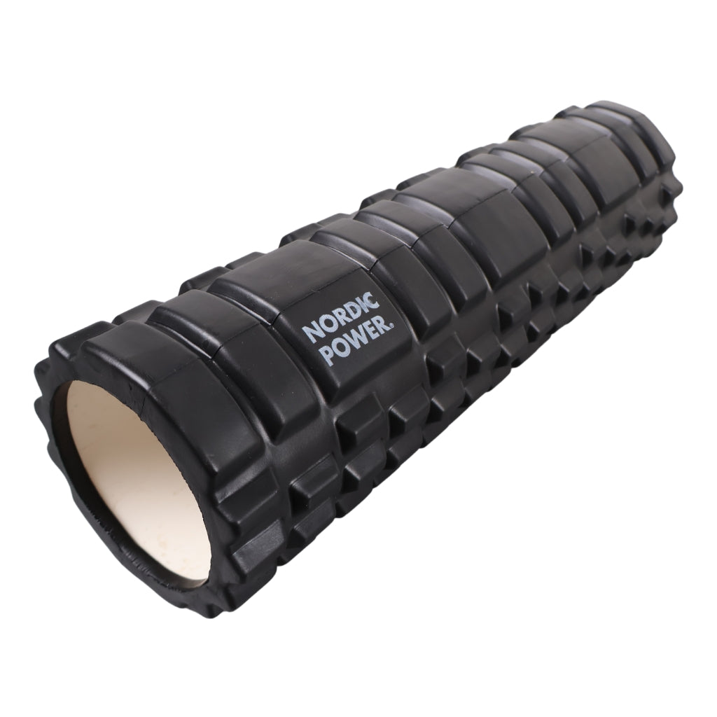 SCHAUMSTOFFROLLE SCHWARZ 45x14 CM, ABS - NORDIC POWER