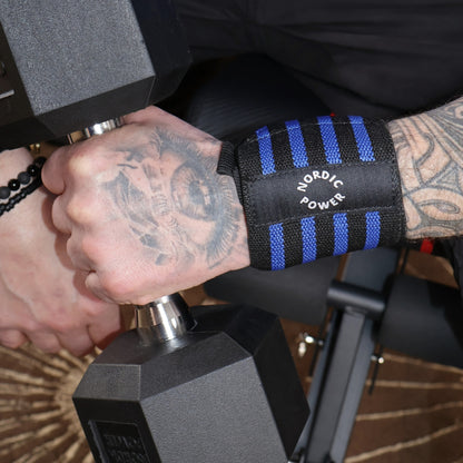 Handgelenkstütze / Handgelenkbandage Blau 2 Stück - NORDIC POWER - Restbestand
