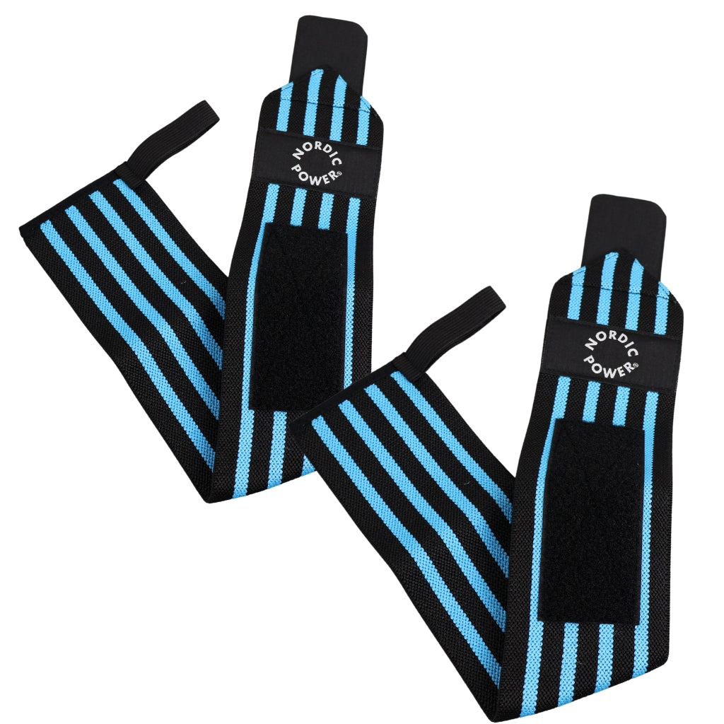 2 Stk. Handgelenkstütze, Wrist Wrap Blau - NORDIC POWER 