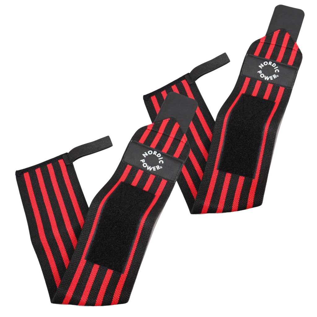 2 Stk. Handgelenkstütze, Wrist Wrap Rot - NORDIC POWER